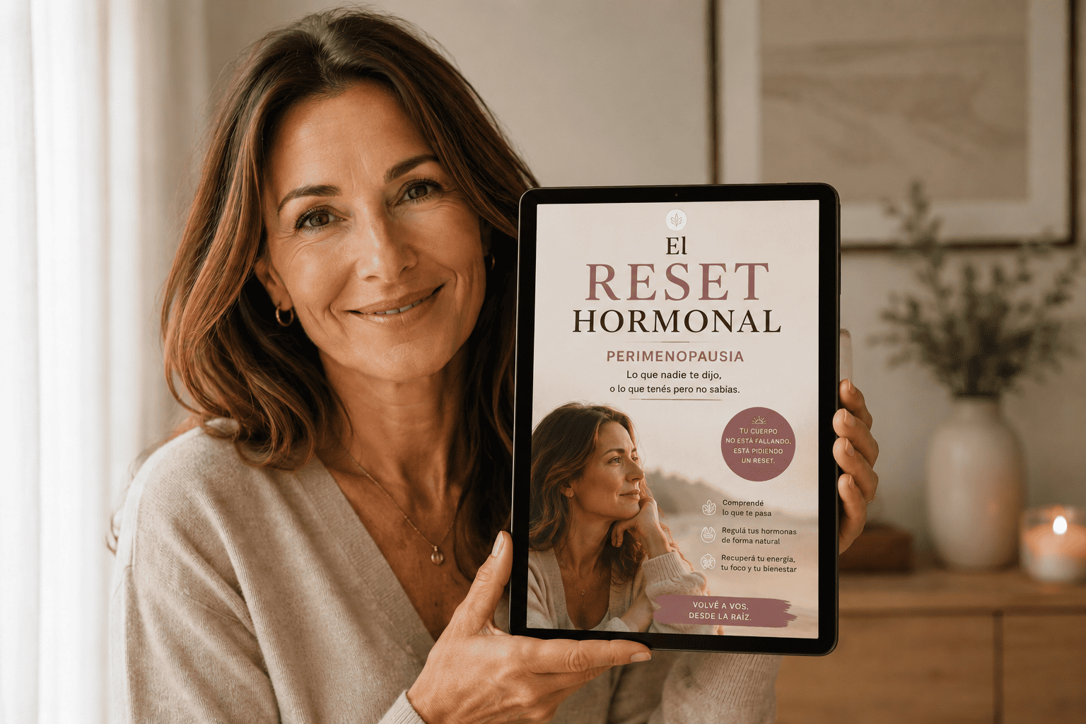 Mujer en perimenopausia